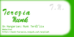 terezia munk business card